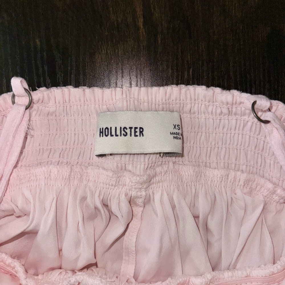 Baby Pink Hollister Babydoll Spaghetti Strap Top - Picture 4 of 6